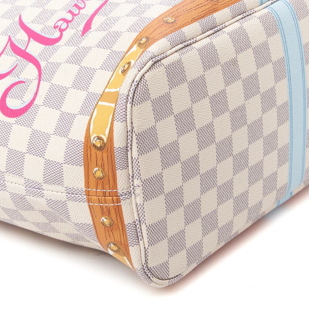 Louis Vuitton Hawaii Neverfull MM bag Summer Trunks Damier Azur Maui Hello Kitty - Picture 14 of 16